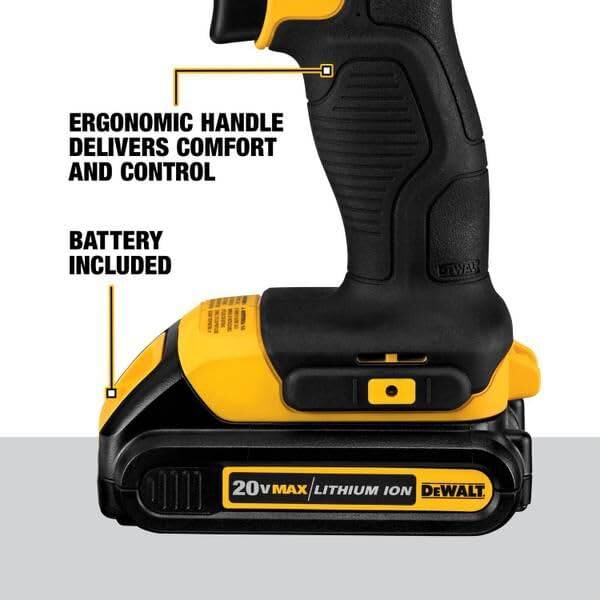 DEWALT 20V MAX Cordless Drill and Impact Driver, Power Tool Combo Kit with 2 Batteries and Charger (DCK240C2)