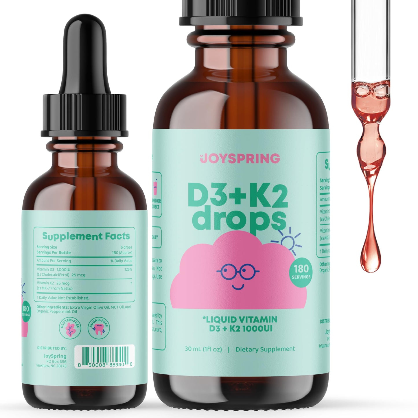 JoySpring Immune Boost for a Supported Immune System and Vitamin D3 K2 for Kids