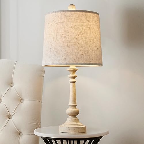 Maison Loft Rustic Farmhouse Table Lamp Hammered Antique Brass Cream Linen  Drum Shade for Living Room Bedroom Bedside Nightstand Office Family  Traditional - Franklin Iron Works 